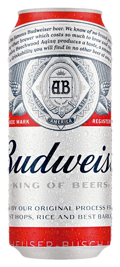 Cerveja Budweiser lata